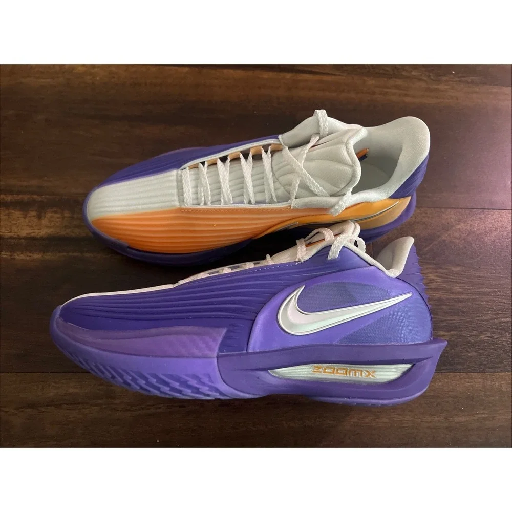 New Nike Mens‎ Air Zoom GT Cut 3 Basketball Shoes Size 5.5 Purple Orange